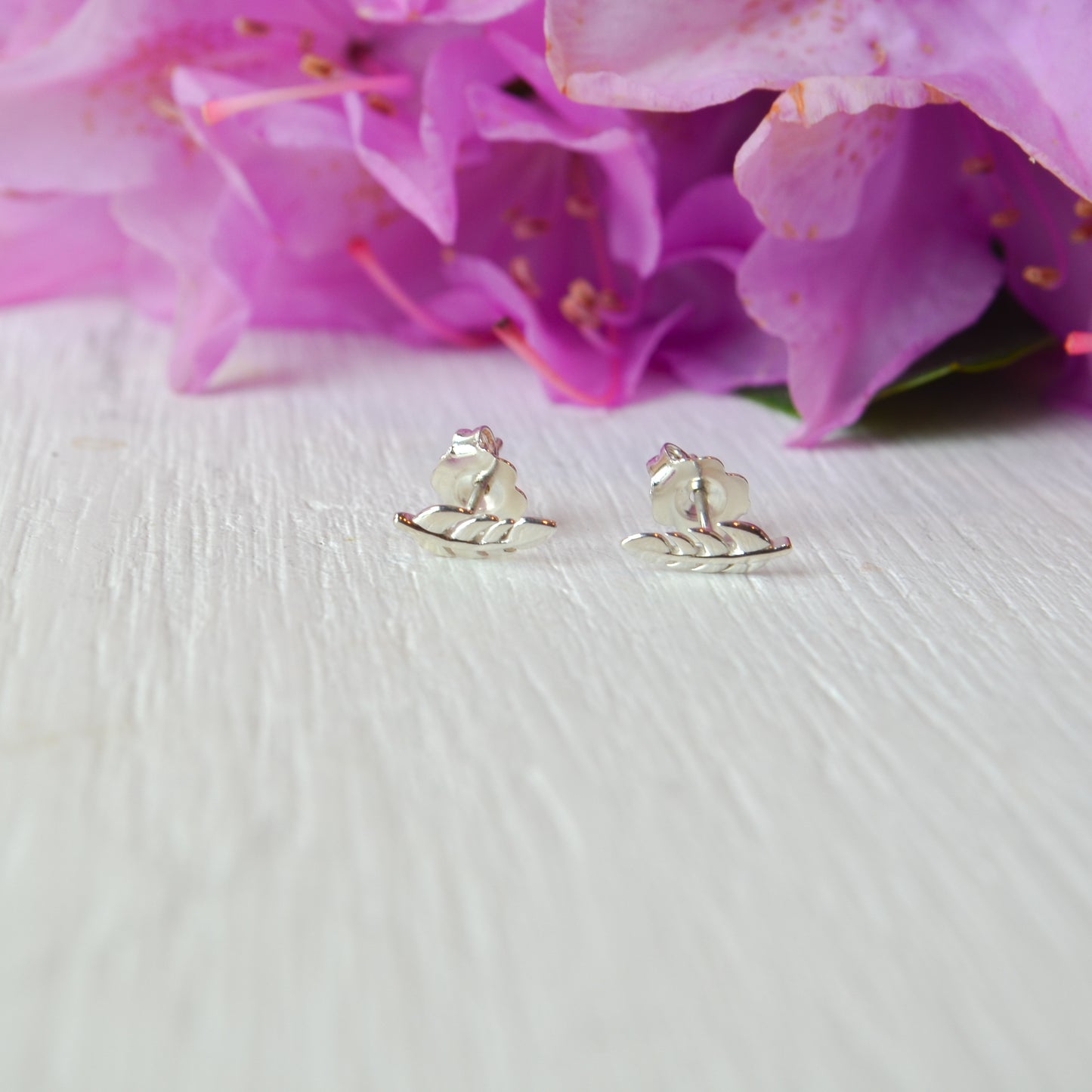 SS Leaf Stud Earring 86459