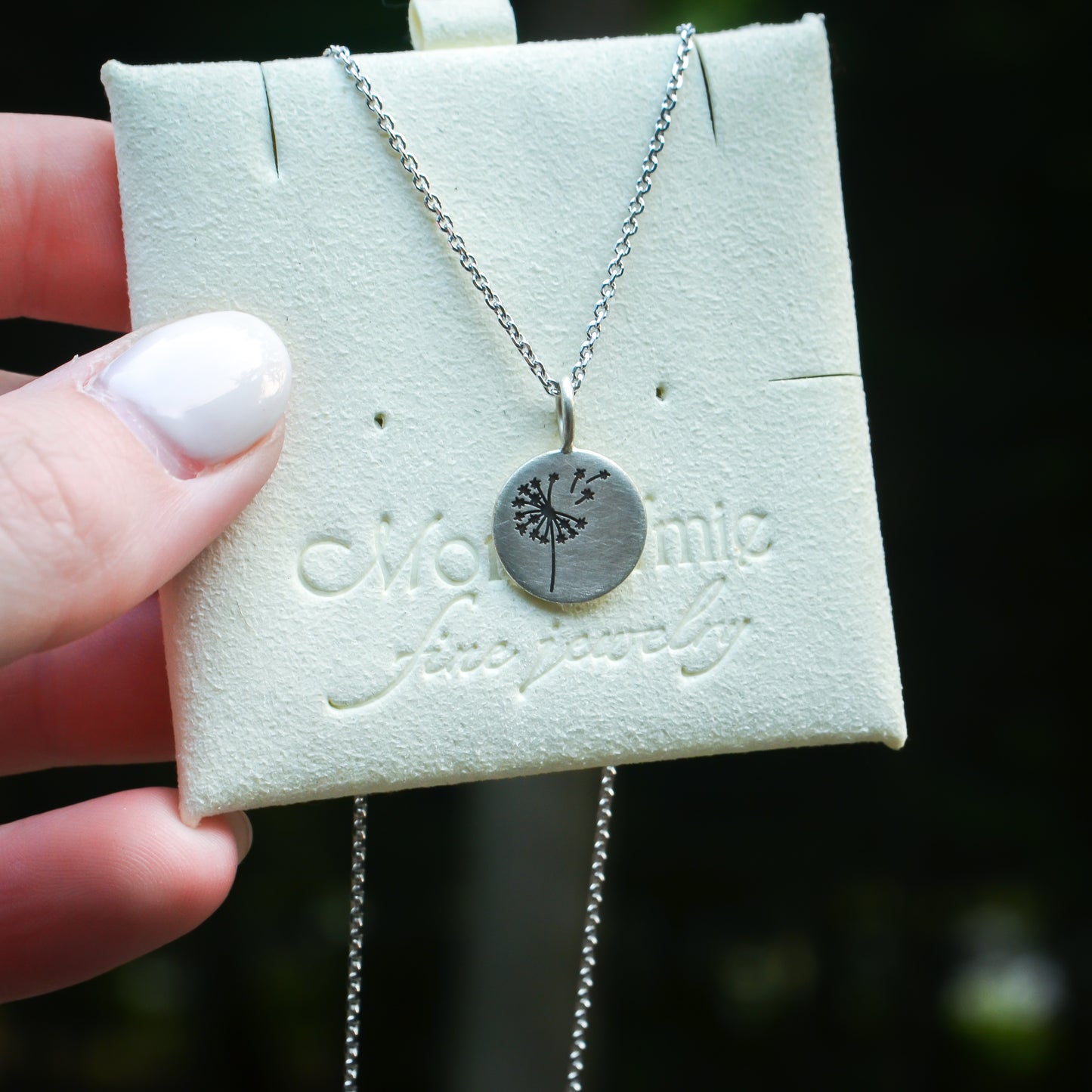 SS 13mm Dandelion Pendant