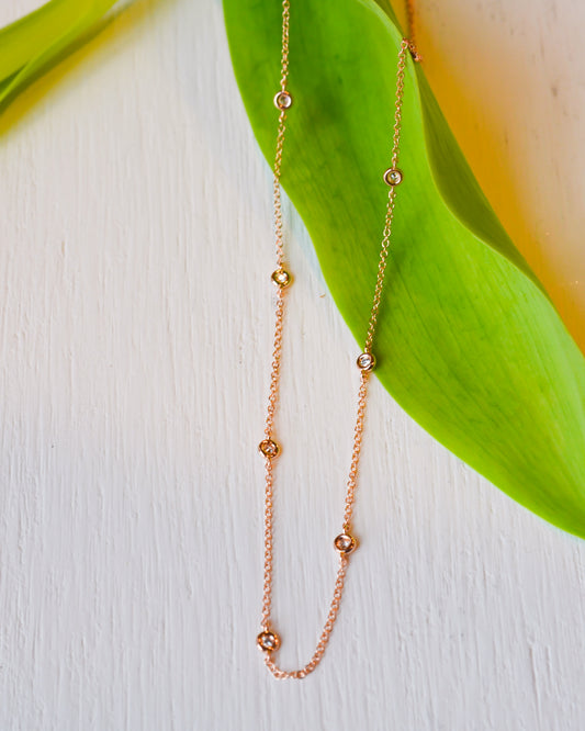 14kR .12ct DBY Necklace SC55026641-15-18