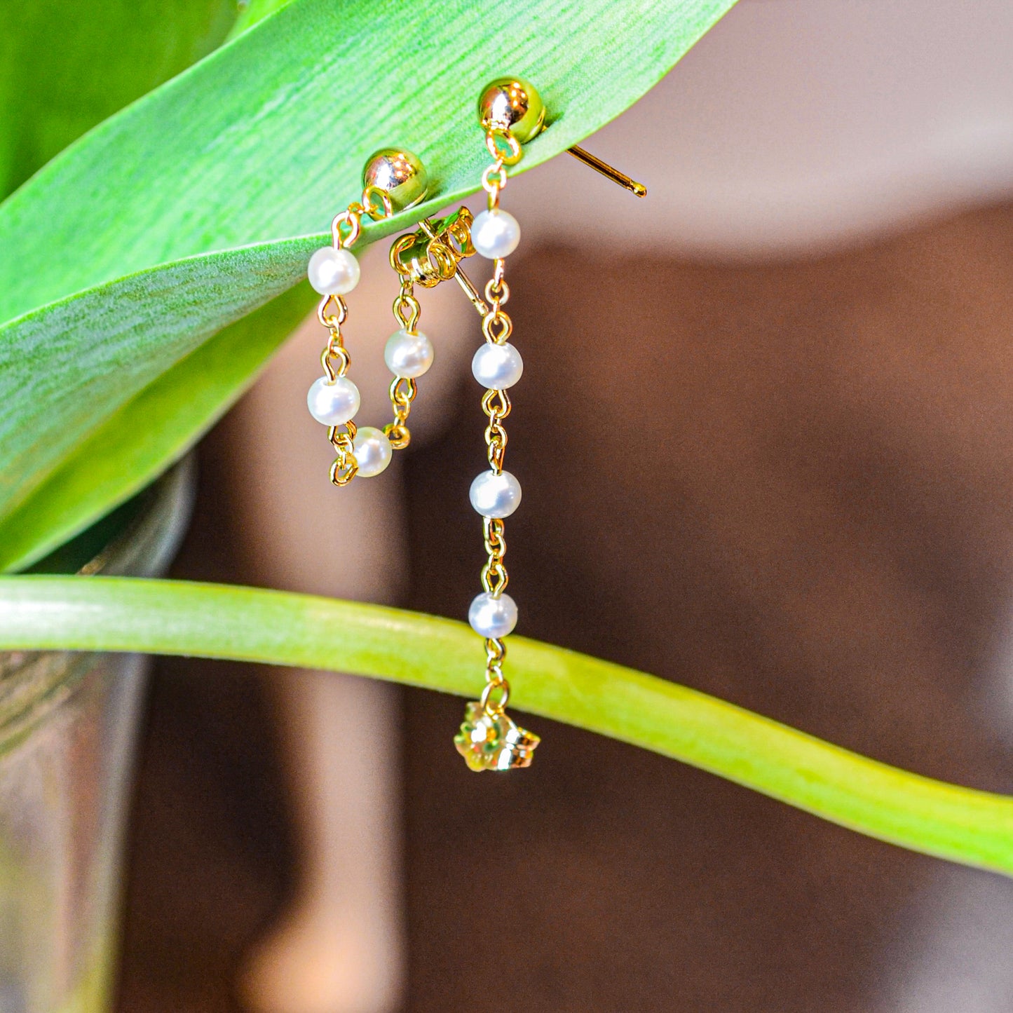 14kY Gold Ball W/FP Earring 01/021FP