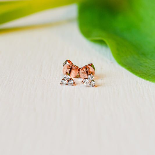 14kR .15ct Diamond Trio Stud SC55007043V2