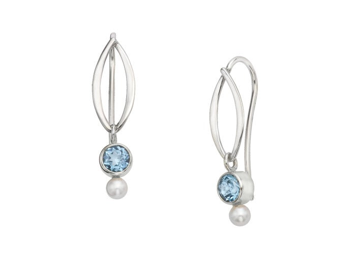 SS Dew Drop Earring FWP & BT EA33712BTFWP