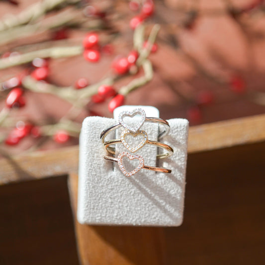 14kR .04ct Diamond Heart Ring SC22005660-7