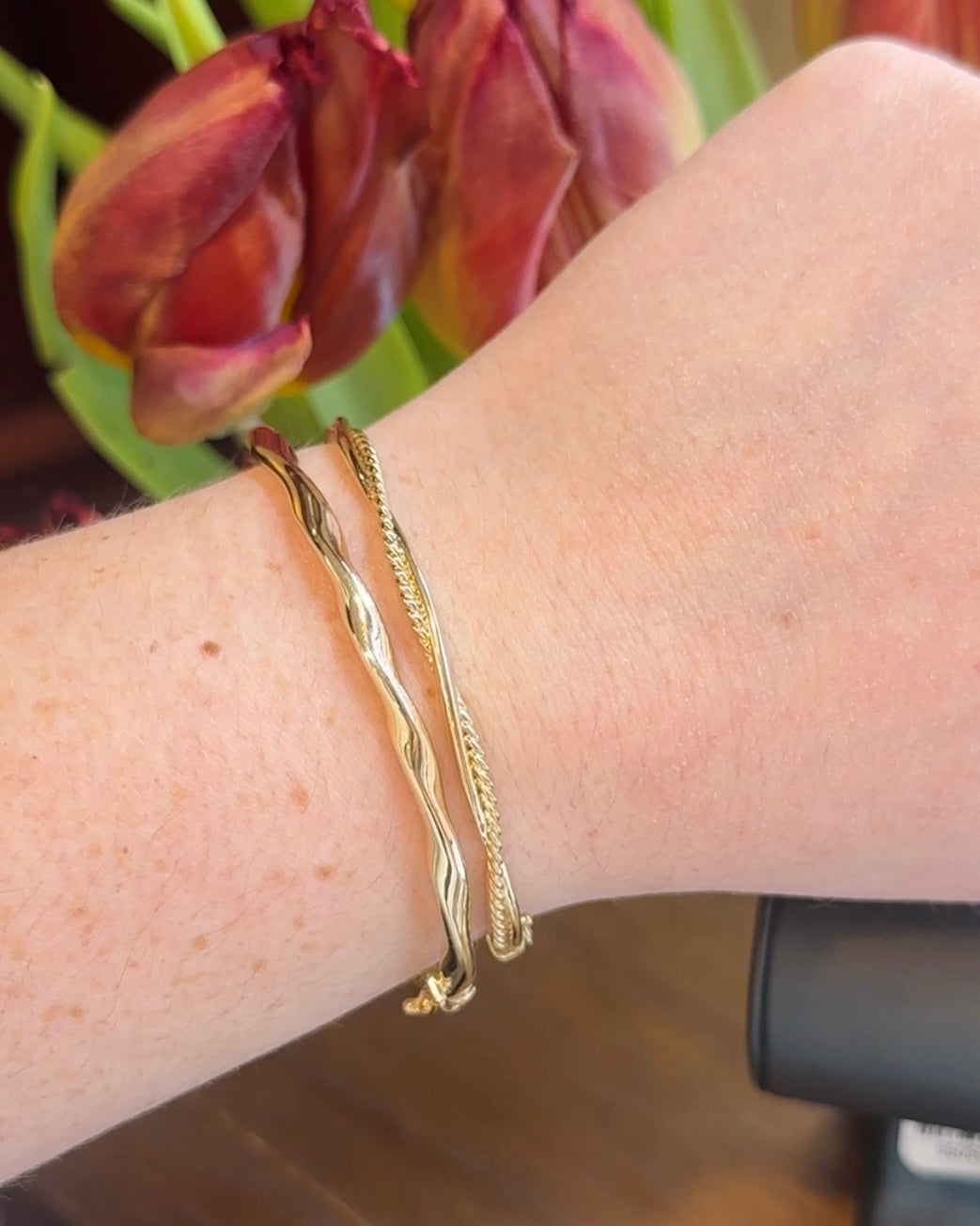 14kY Twisted Rope Bracelet BG4401-65Y4JJJ-6.5