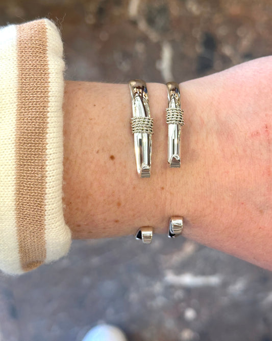 SS Narrow w/Rope Conv. Bracelet SB5429-70