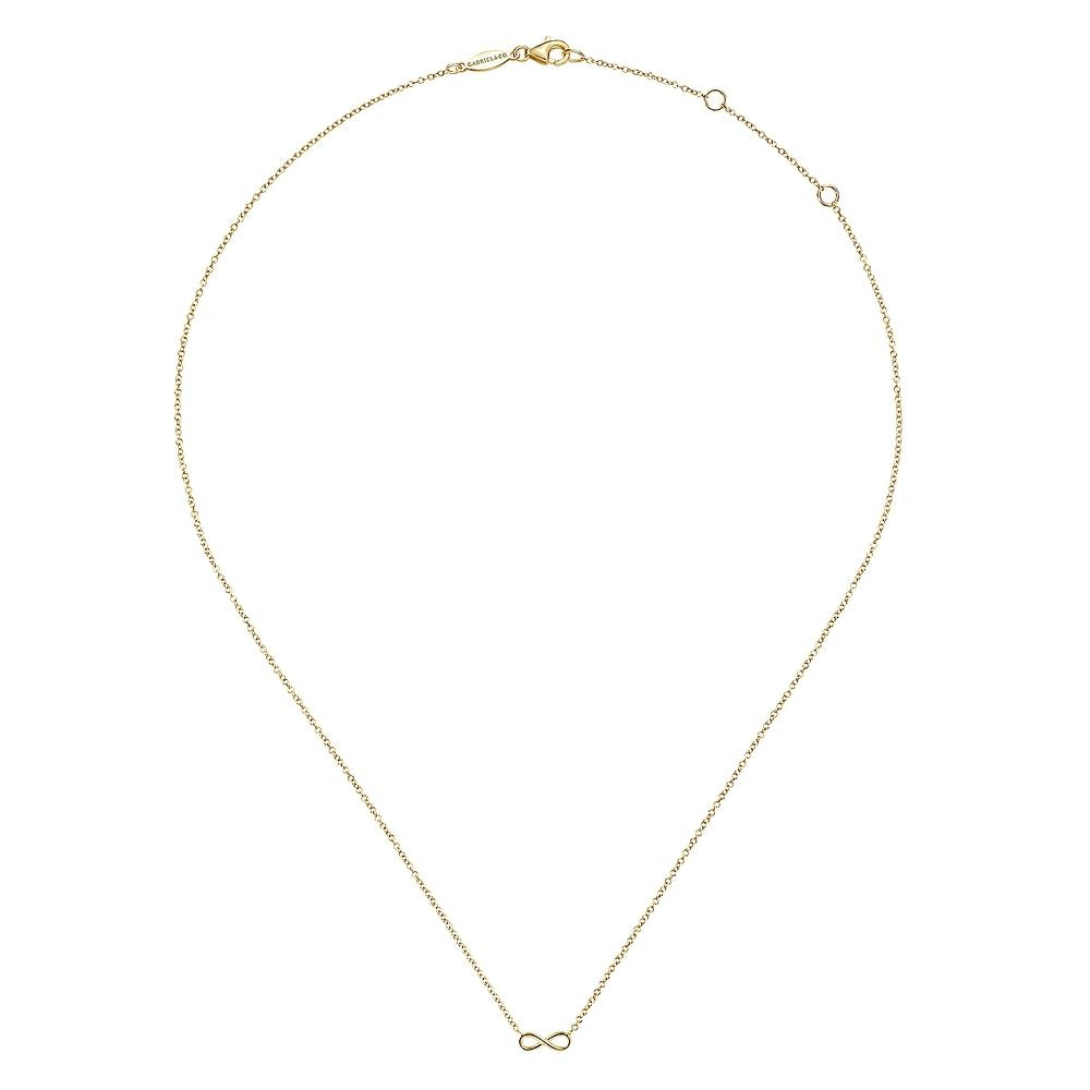 14kY Infinity Necklace NK6434Y4JJJ-17.5