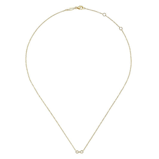 14kY Infinity Necklace NK6434Y4JJJ-17.5