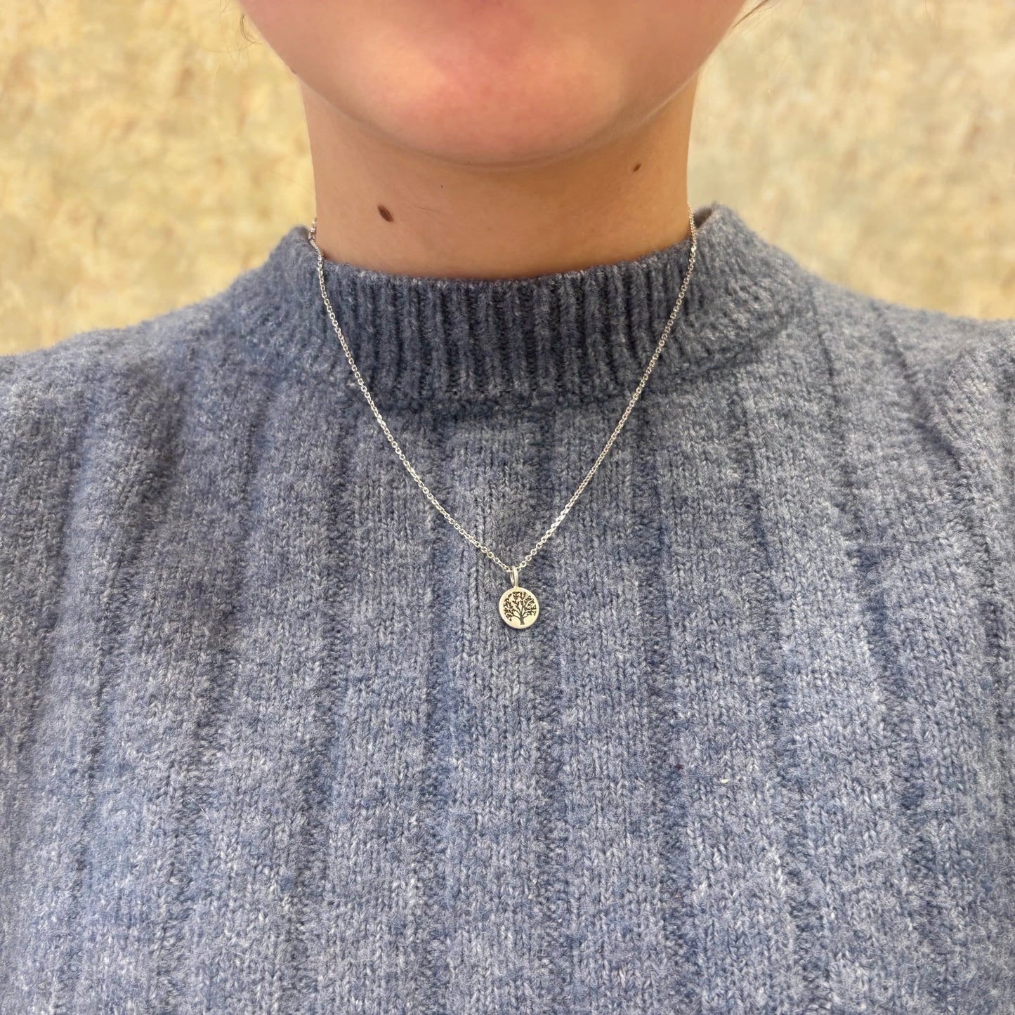 SS Mini Family Tree Pendant - 9mm