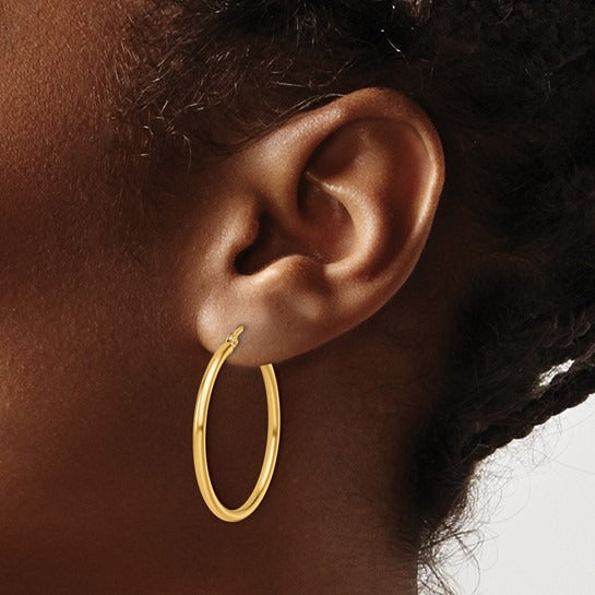 14kY 30mm Hoop LE188