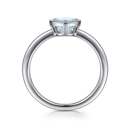SS .60ct Aqua Ring LR52090SVJAQ - 6.5