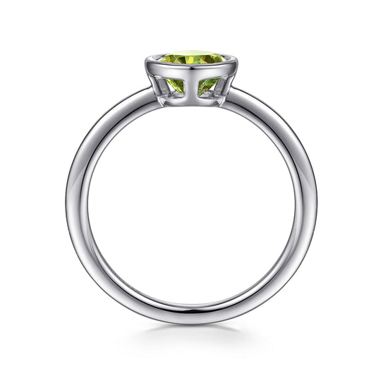 SS .87ct Peridot Ring LR52090SVJPE - 6.5