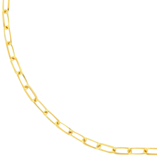 14kY 3.10mm D/C Paperclip Chain MZ002380-14Y