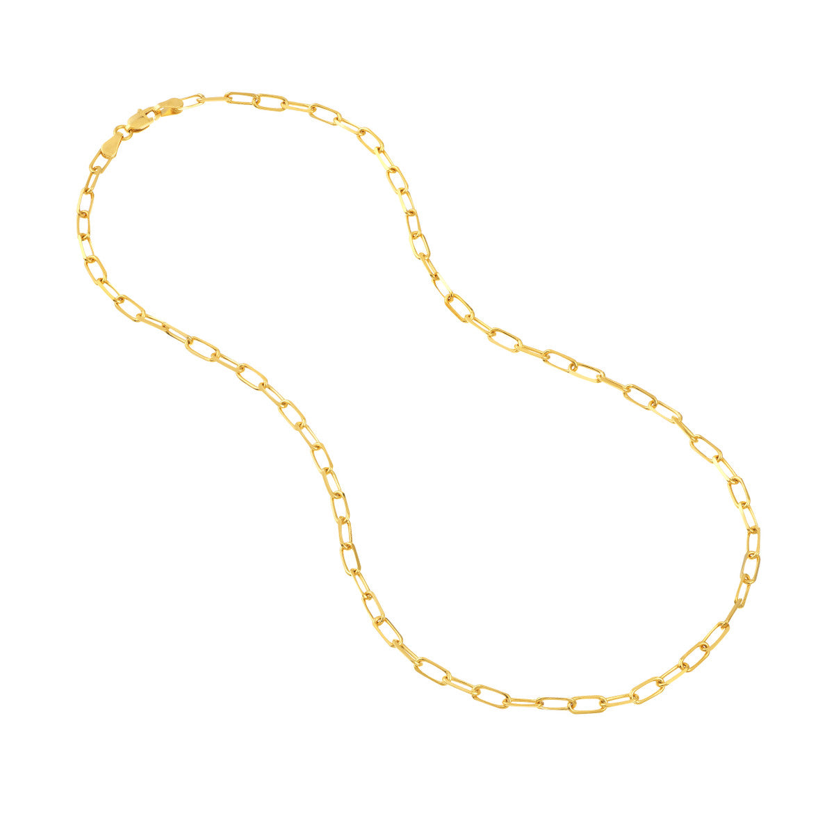 14kY 3.10mm D/C Paperclip Chain MZ002380-14Y