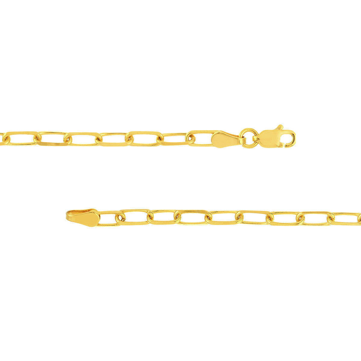14kY 3.10mm D/C Paperclip Chain MZ002380-14Y