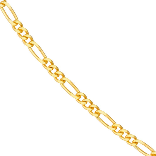 14kY 1.9mm Figaro Bracelet MZ013996-14Y