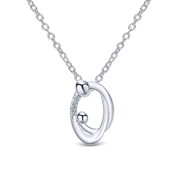 SS .02ct Dia Mother and Child Neck NK2850SV5JJ