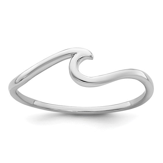 SS Polished Wave Ring PLR-332-6