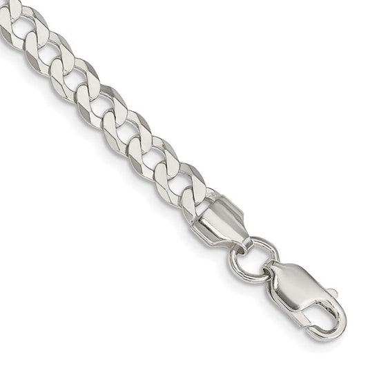 SS 5.75mm Flat Curb Chain Bracelet QLB150-8