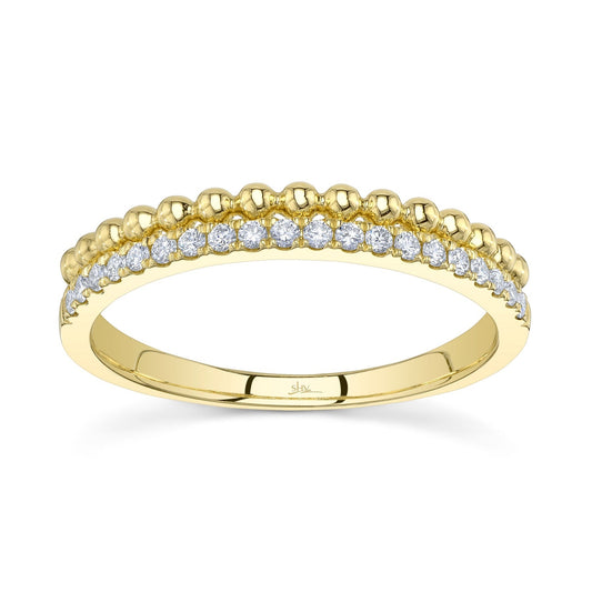 14kY .18cttw Diamond & Beaded Band SC22005647 - 7