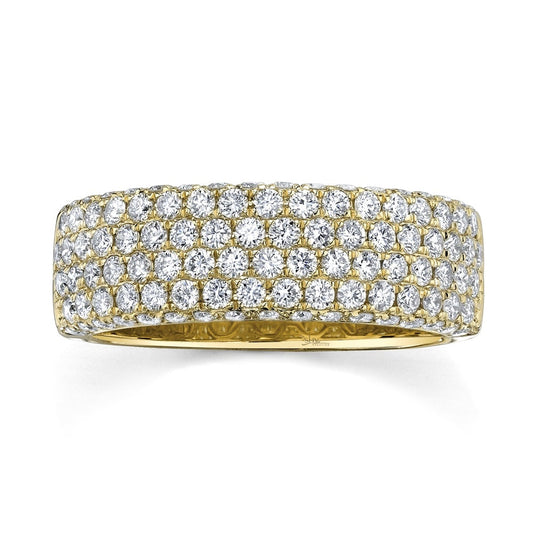 14kY 1.32cttw Diamond Flat Pave Ring SC28023447 - 7