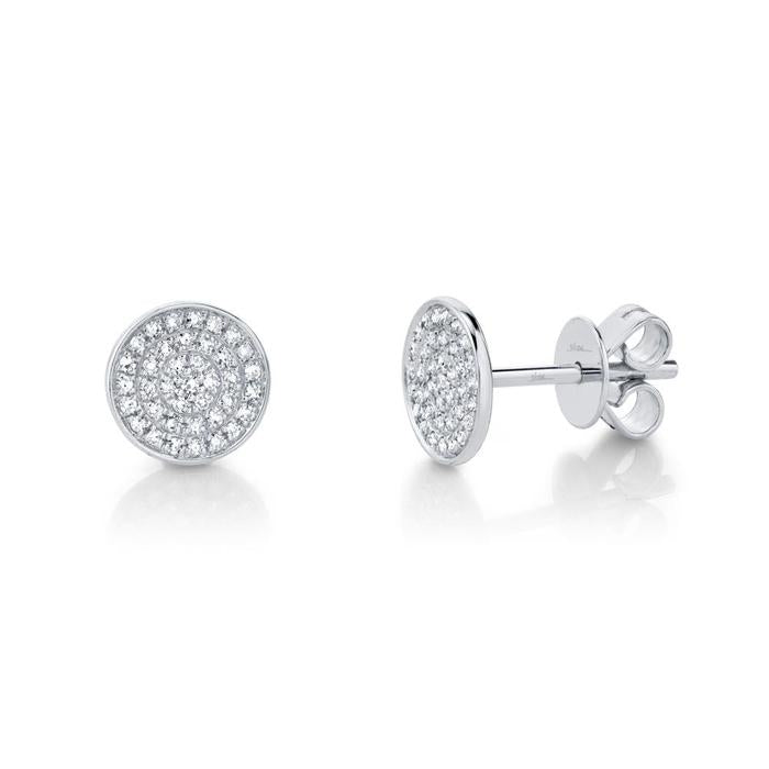 14kW .17ct Diamond Pave Stud SC55002269