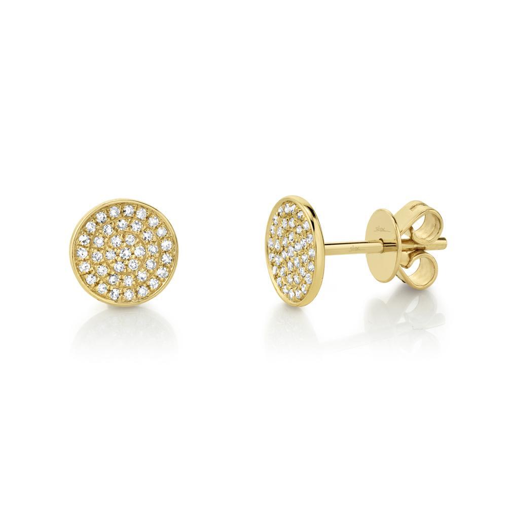 14kY .17ct Diamond Pave Stud SC55002270