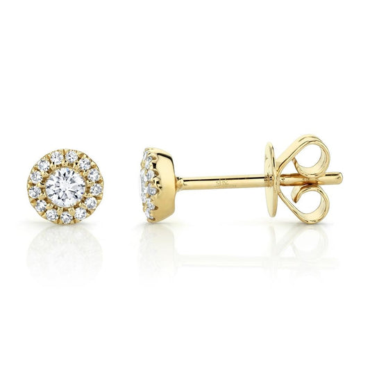 14kY .24cttw Diamond Halo Stud SC55002600