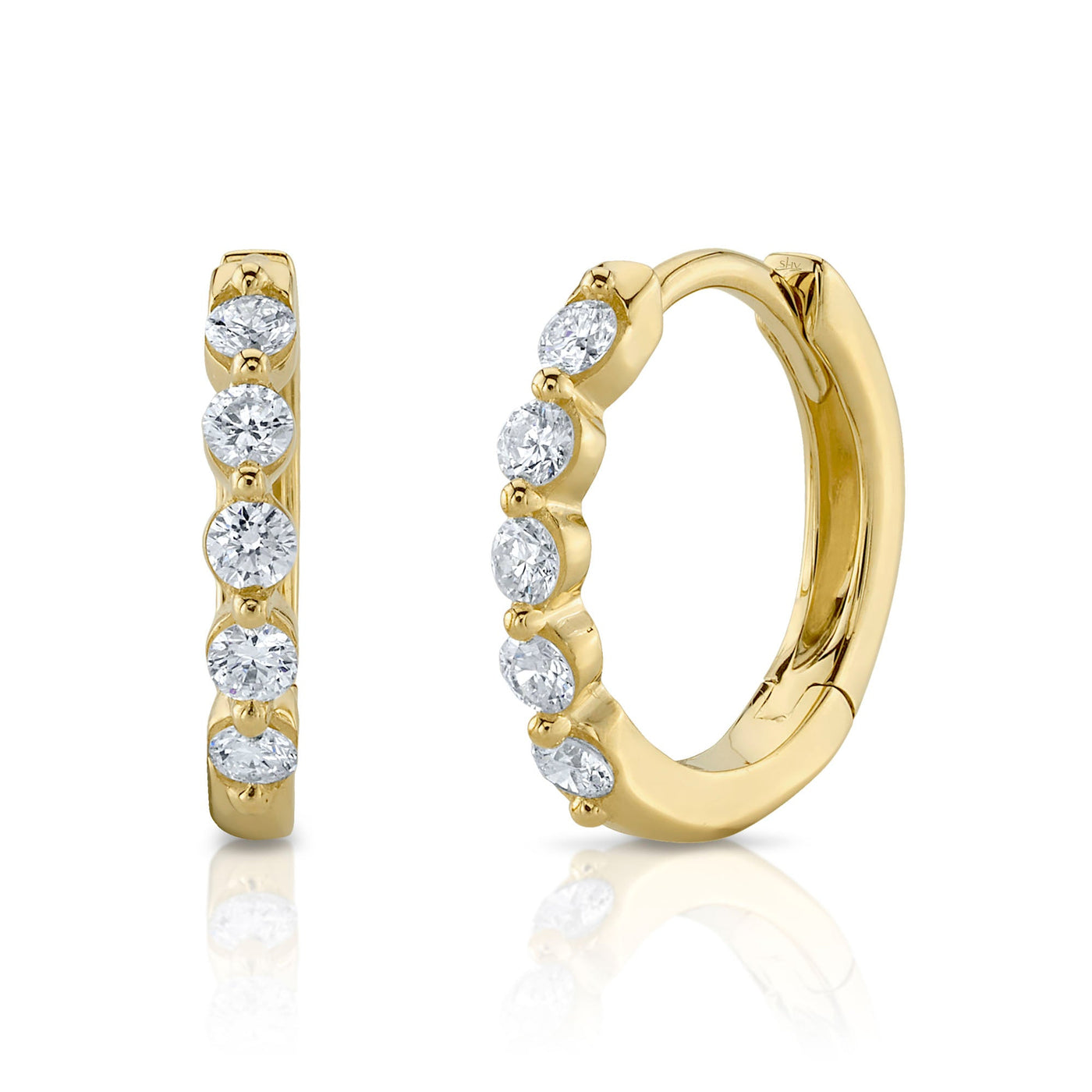 14kY .24ct Diamond Huggie SC55023230