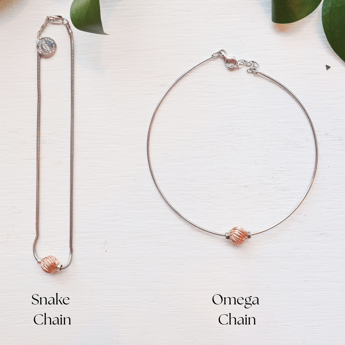 SS/YG Plain Bead Omega Anklet ZA5405-O