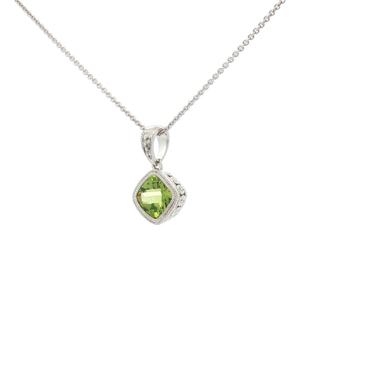 14kW 1.04ct Peridot Pendant TPA2056CPE