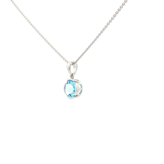 14kW .95ct Blue Topaz Pendant TPA2226CBT