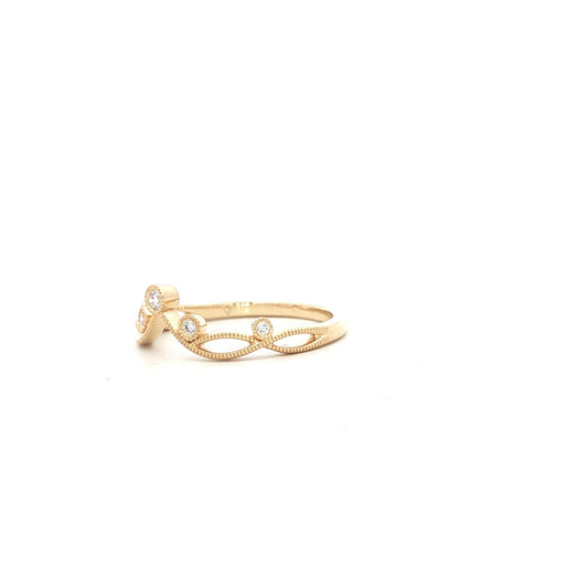 14kY .08cttw Diamond Contour Band TRA7669N - 6.5