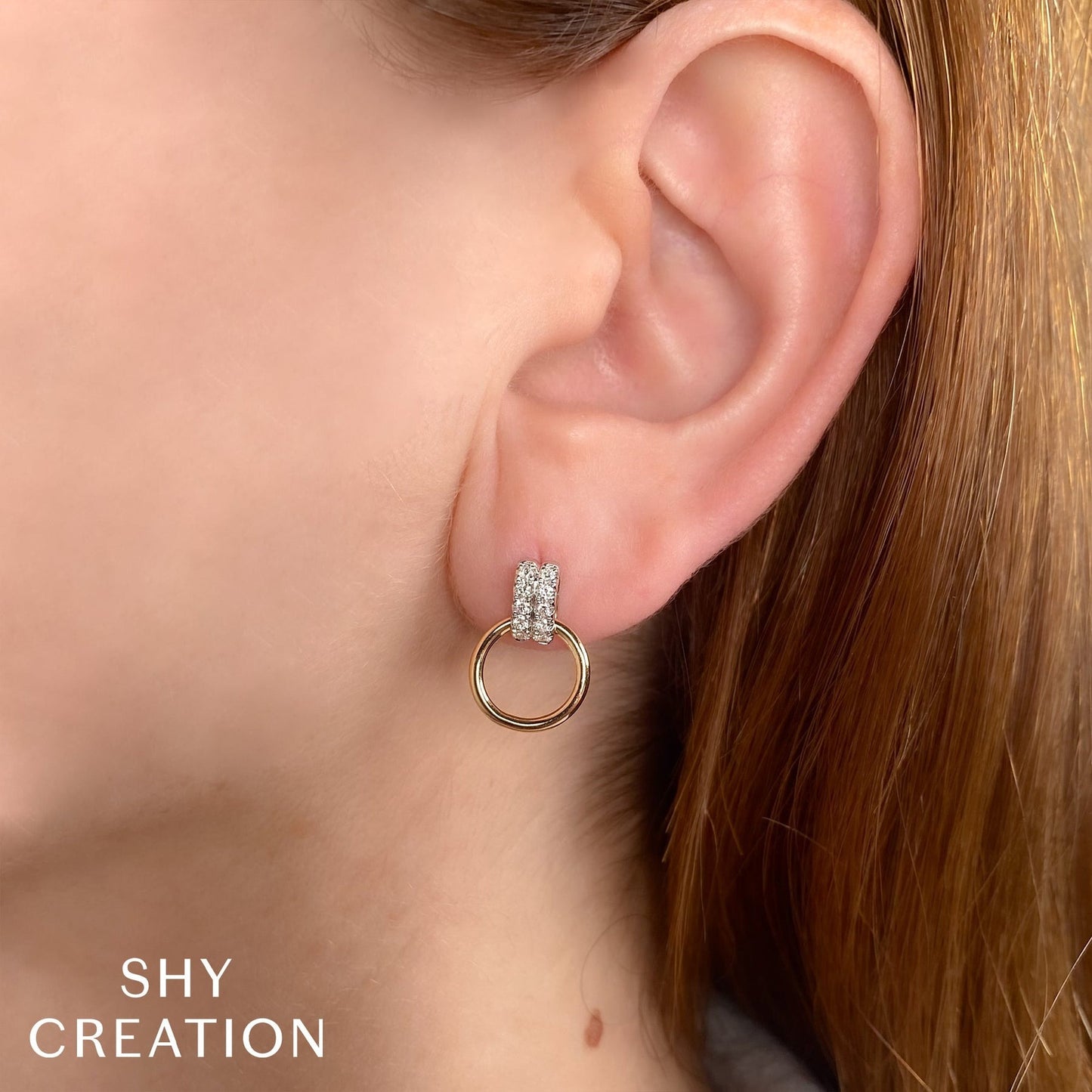 14kW .26ct Diamond Circle Earring SC55026388