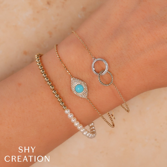 14kR Pearl Ball Chain Bracelet SC55027777