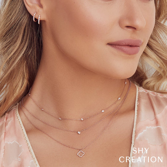 14kR .05ct Dia Bezel Necklace SC55003230