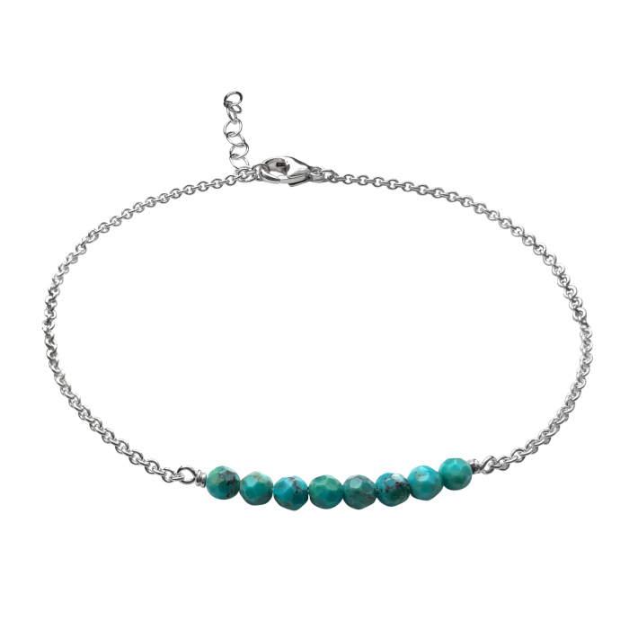 SS Gypsy Anklet w/ Turquoise AN90512T