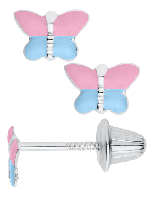 SS Butterfly Earrings ES306-P