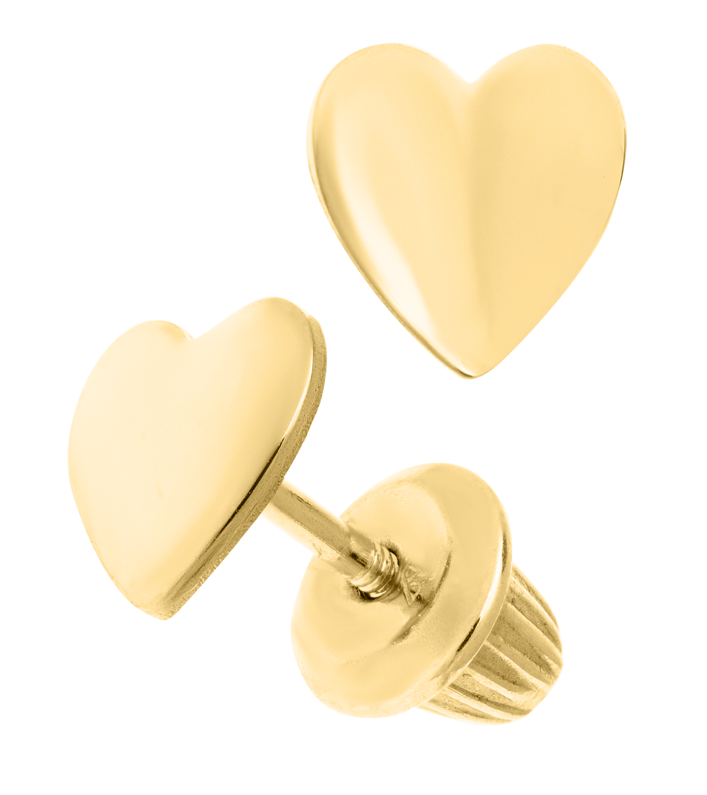 14kY Heart Earring GE220
