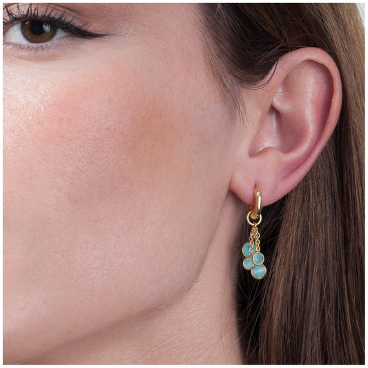 18k Vermeil Amazonite BELLA Earring PE129-3378AO