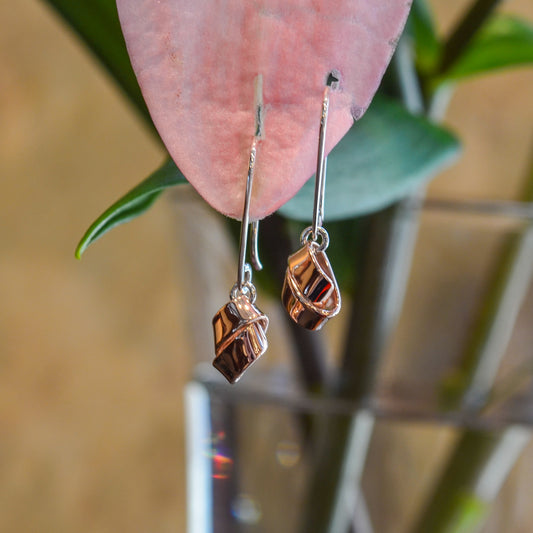 SS/RG Love Knot Dangle Earring EA48042R