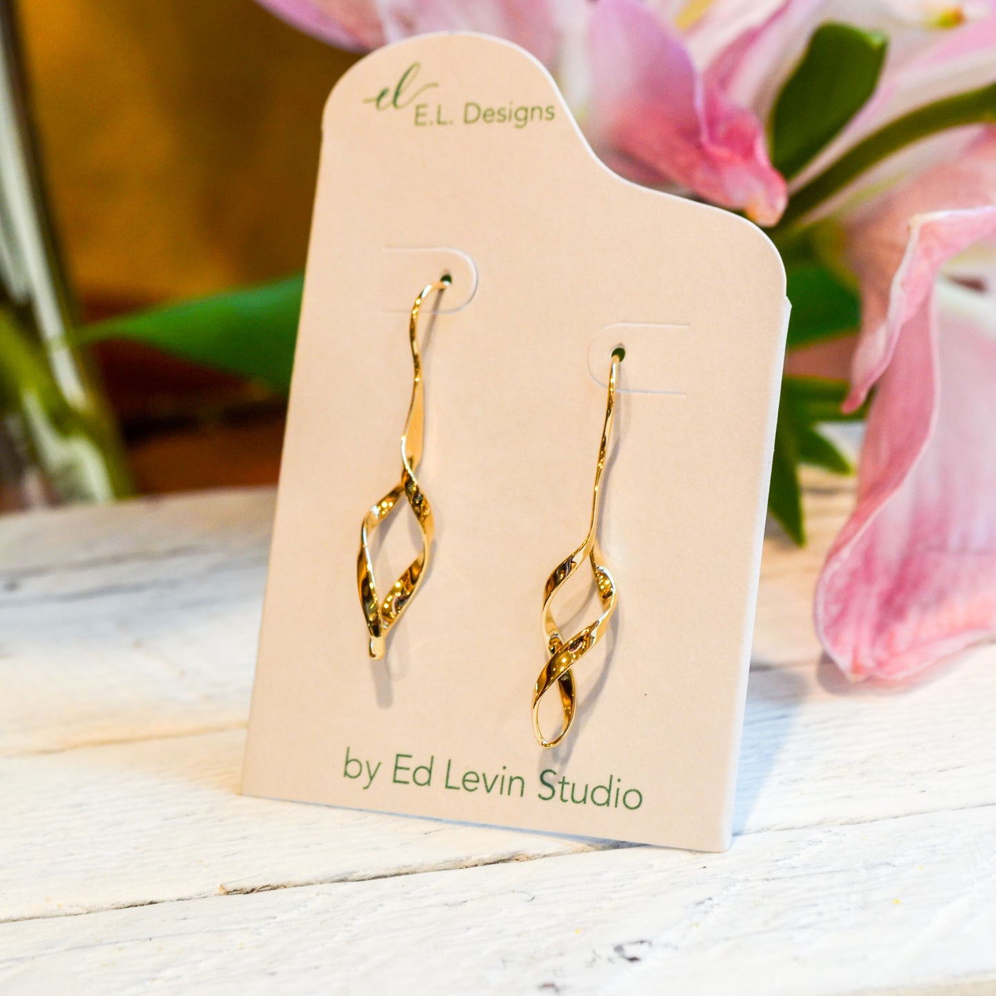 14kY Swizzle Earring EA91522