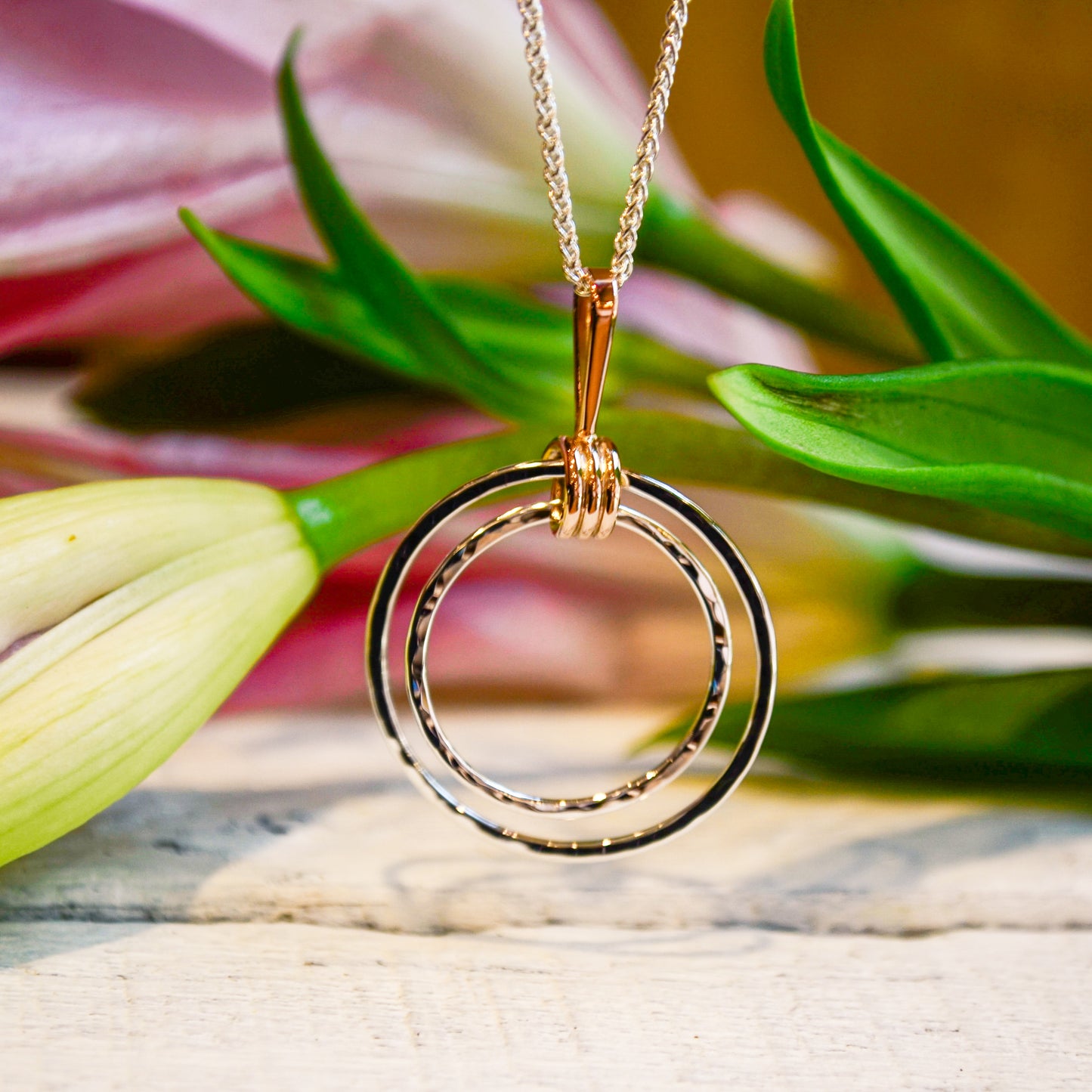 SS/RG Harmony Pendant PE79742-18