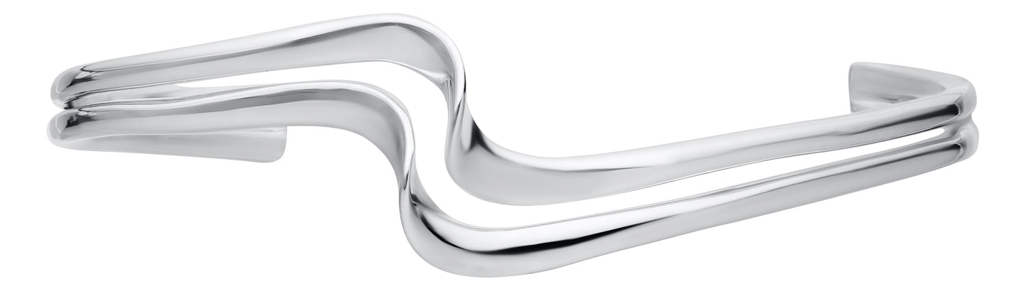 SS Double Wave Bracelet NB3005-70