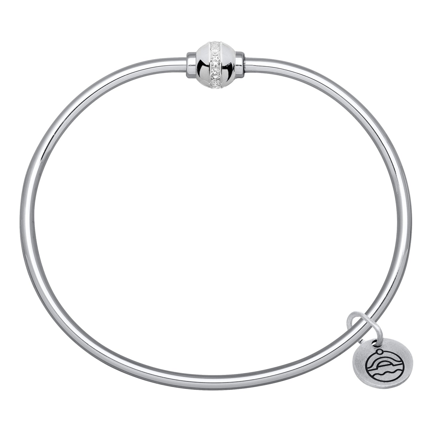 SS CZ Bead Bracelet SB5462-55