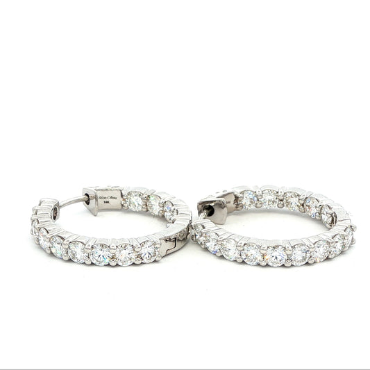 14kW 2.12cttw Diamond Hoop E0046