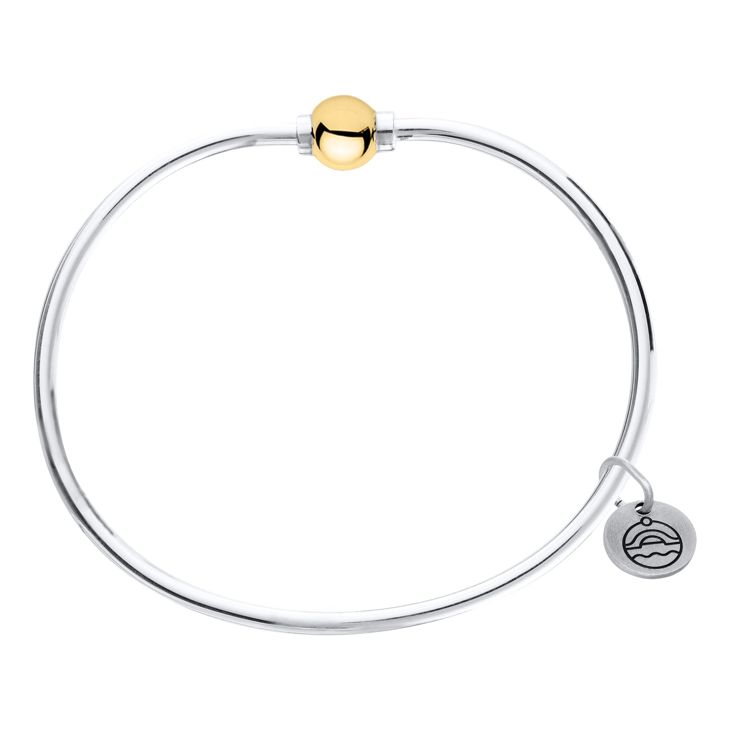 SS/YG Plain Bead Bracelet ZB5405-50
