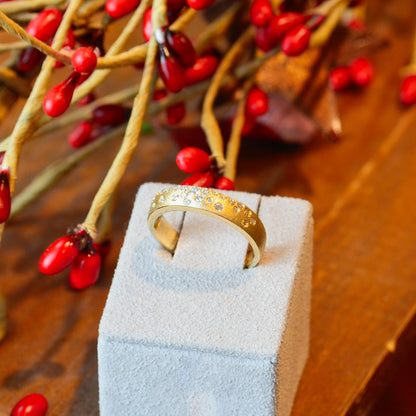 14kY .21cttw Diamond Flush Set Ring AA70114D-201Y