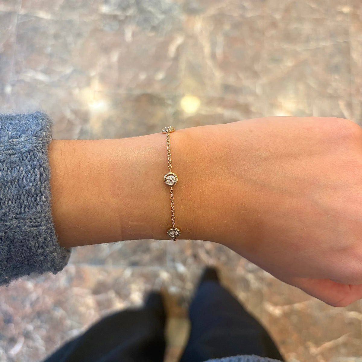 14kY .91cttw DBY Bracelet CU55002275