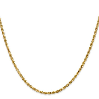14kY 2.25mm D/C Rope Chain 018L-20