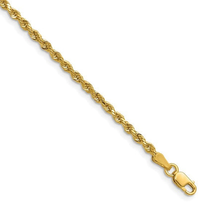14kY 2.25mm D/C Rope Chain 018L-20